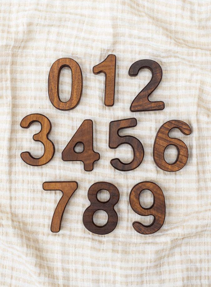 Números de madera - lukulake